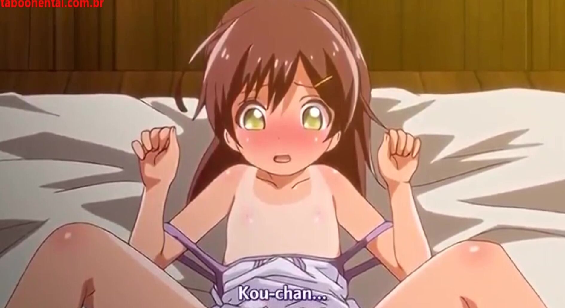 Watch as Br Title Minha Irmã Safadinha gets her small tits fondled in a steamy Japanese hentai image pic