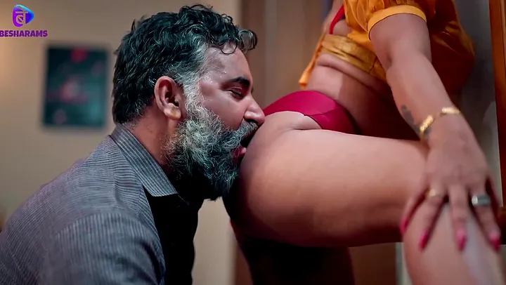 Adla Badli gets her big tits sucked in Hindi Besharams movie - Mature Asian MILF goes wild!